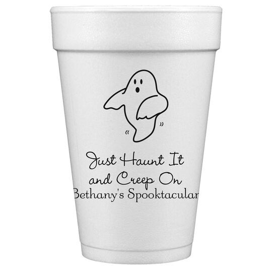 The Friendly Ghost Styrofoam Cups
